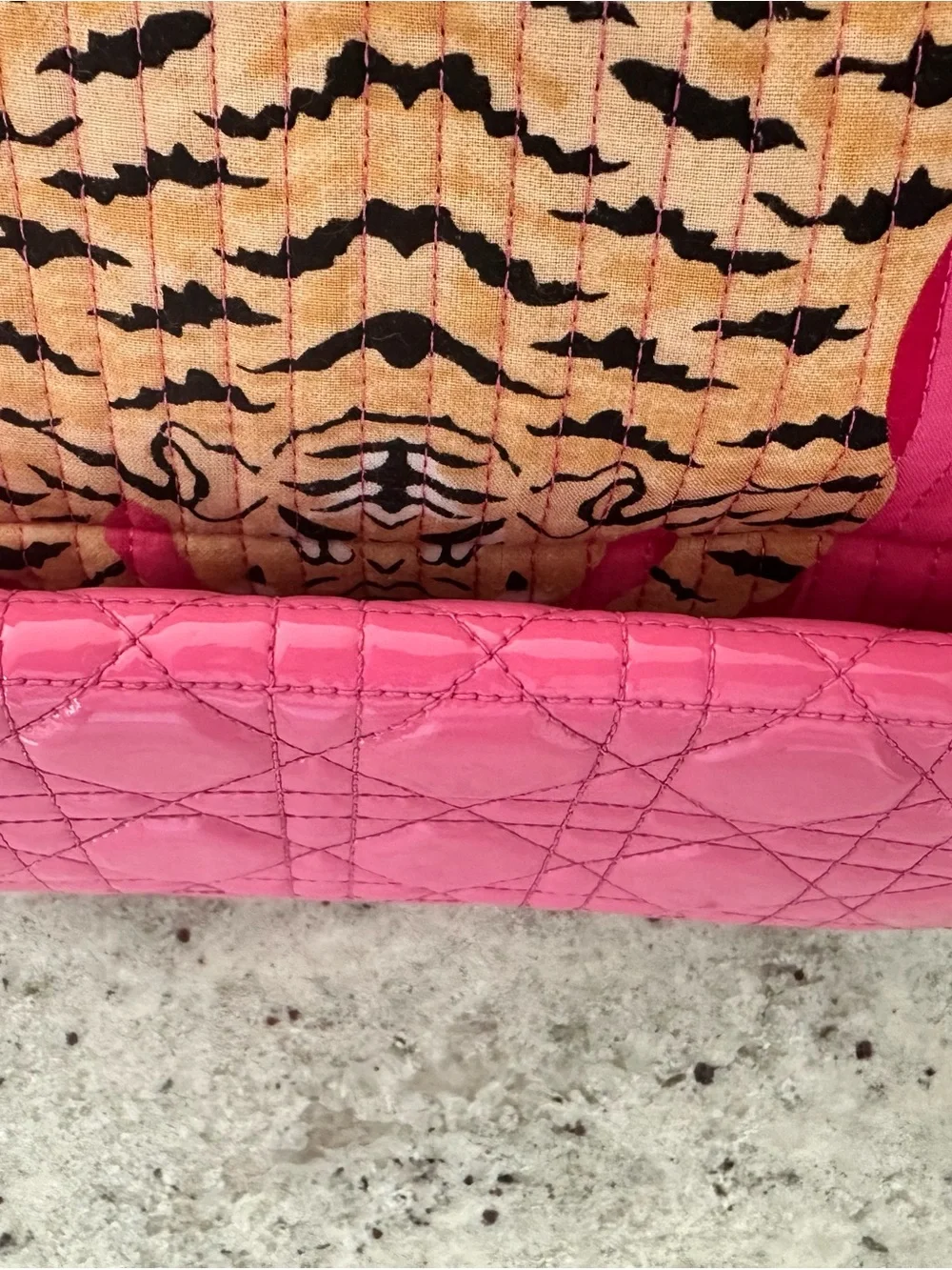 ⭐️ Dior Chain Pink Leather Cannage Wallet Dior Charm - EXCELLENT, Authenticated